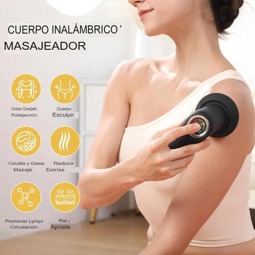 Masajeador Vibropercutor Corporal 5 Cabezas