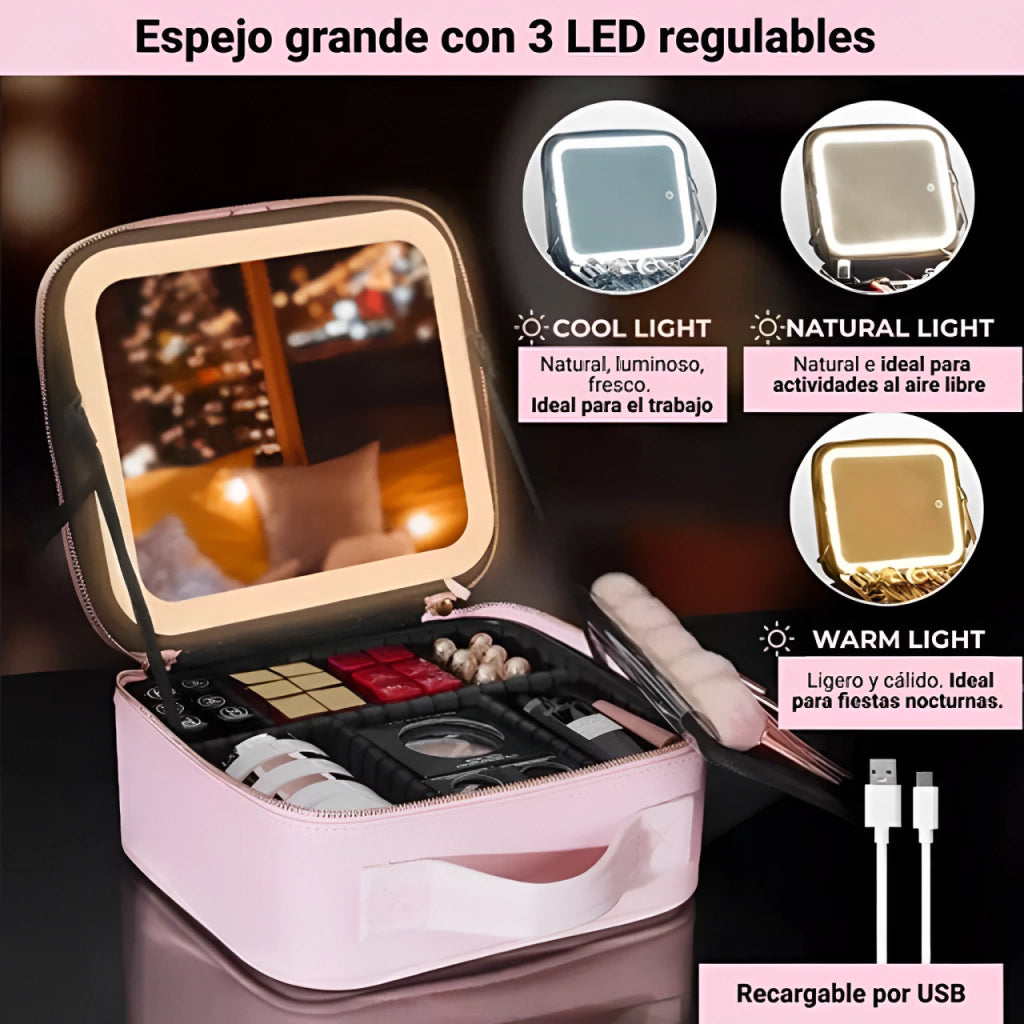 Neceser de Maquillaje Espejo LED®