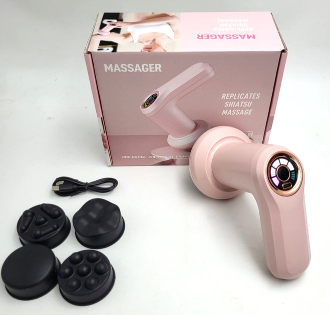 Masajeador Vibropercutor Corporal 5 Cabezas